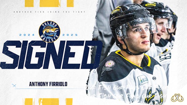 Defenseman Anthony Firriolo signs with the Walleye for 2024-25