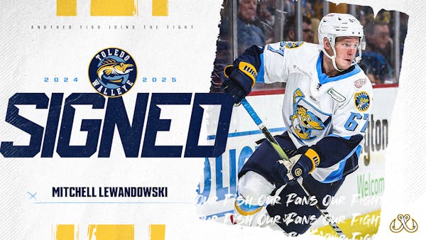 Forward Mitchell Lewandowski re-signs with the Fish for 2024-25